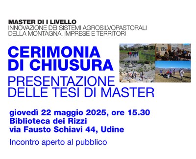 Cerimonia di chiusura del Master